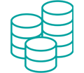 an icon showing 3 stacks of discs